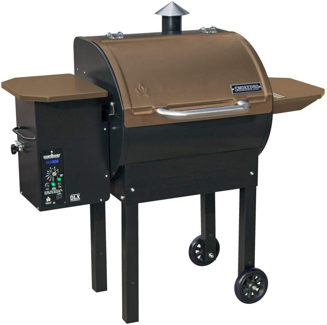 Smokepro DLX Pellet Grill W/New PID Gen 2 Digital Controller - Black