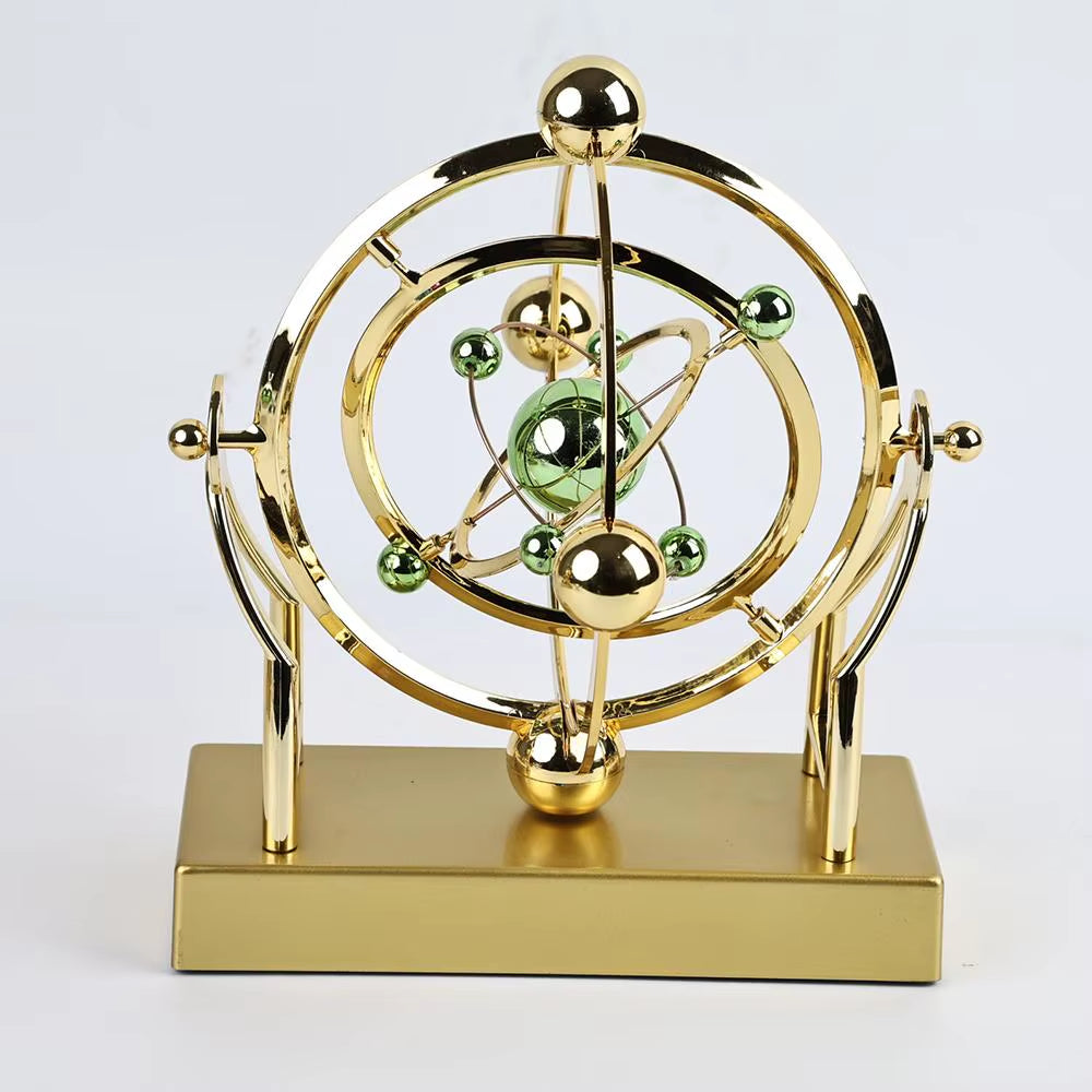 Celestial Orbit Perpetual Motion Pendulum - Elegant Desk Toy for Stress Relief and Educational Science Decor