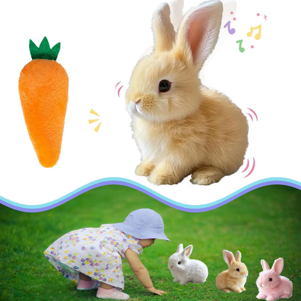 Exciting Interactive Hopping Bunny Toy - Musical Plush Rabbit that Jumps and Shakes Ears - Ideal Easter Gift for Kids!
