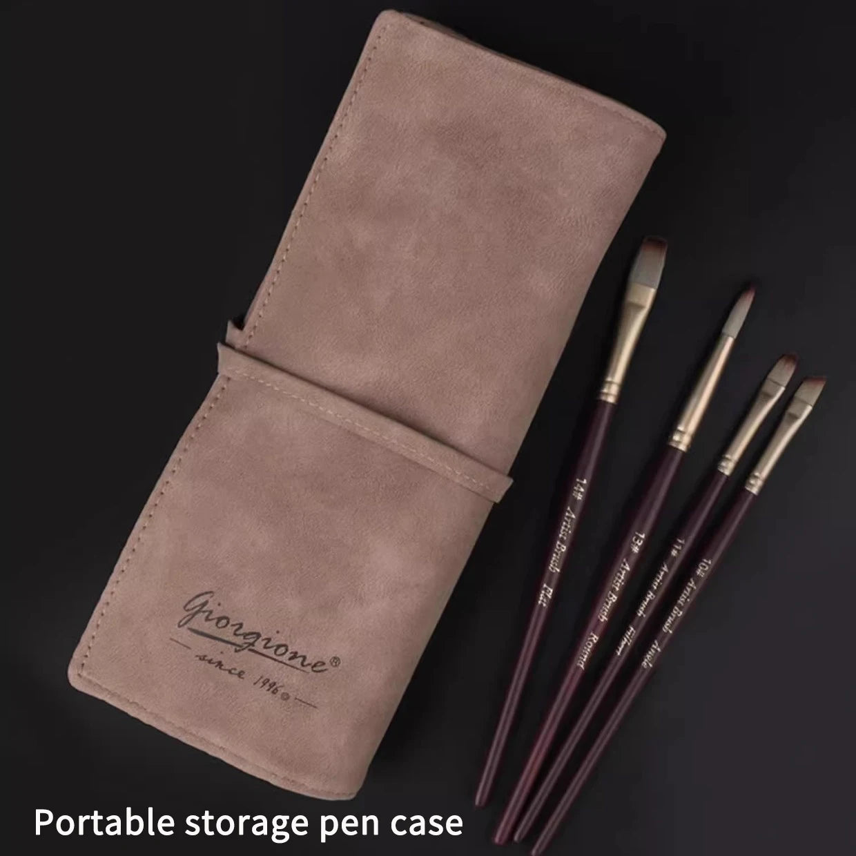 25-Piece Artist Paint Brush Set with Wooden Handles and Scraper - Perfect for Acrylic, Oil, and Gouache Painting