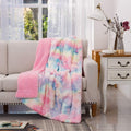 Luxurious Rose Pink Faux Fur Throw Blanket - Super Soft, Cozy & Lightweight Sherpa for Bed & Couch (50"X65")