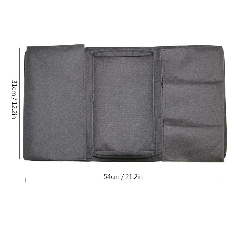 Sofa Armrest Organizer - Stylish Storage Bag for TV Remotes, Cellphones, Coffee Cups, and Tissues