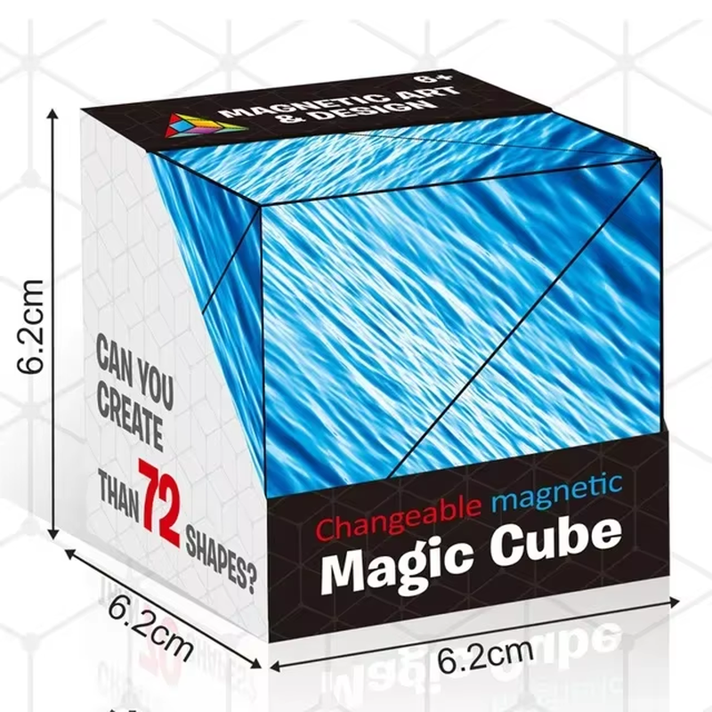 Creative Infinite Cube Magnetic Magic Puzzle – Anti-Stress 3D Flip Cubic Toy for Kids & Adults