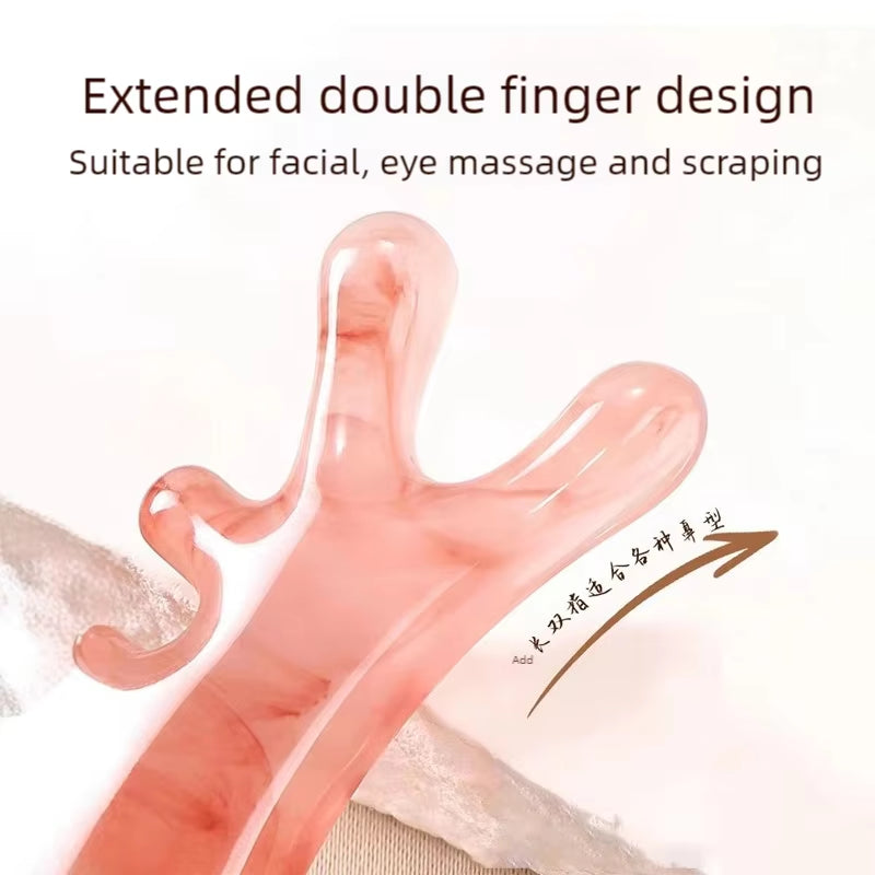 4-in-1 Head Massage Comb - Meridian Scalp & Face Unblocking Guasha Tool