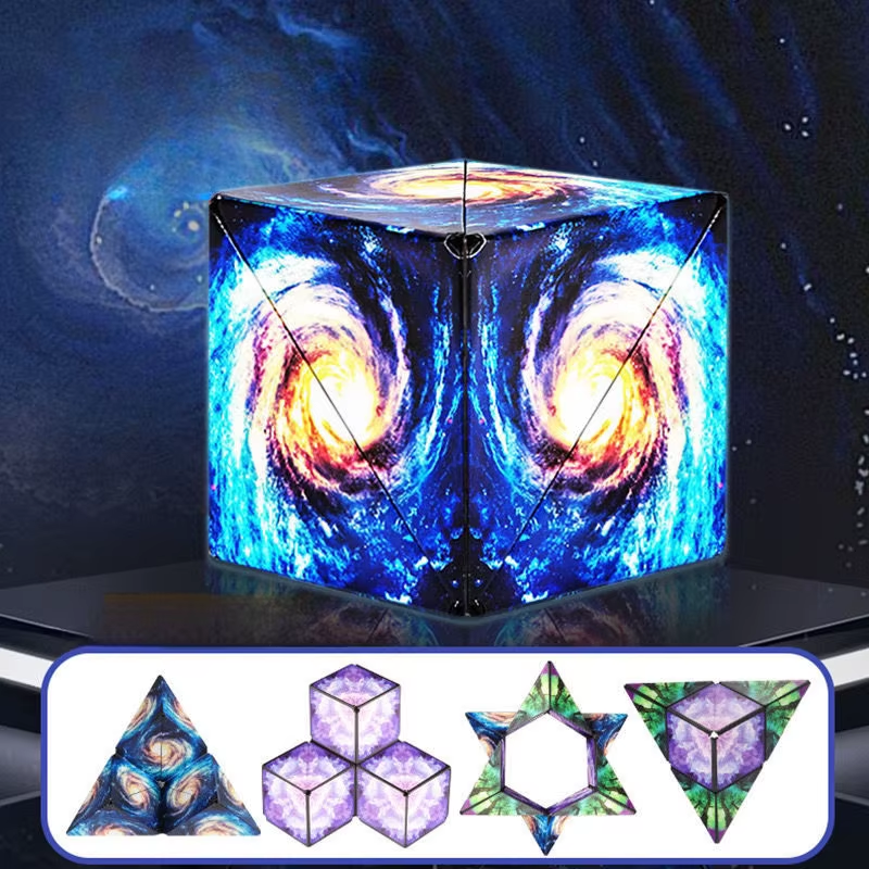 Creative Infinite Cube Magnetic Magic Puzzle – Anti-Stress 3D Flip Cubic Toy for Kids & Adults
