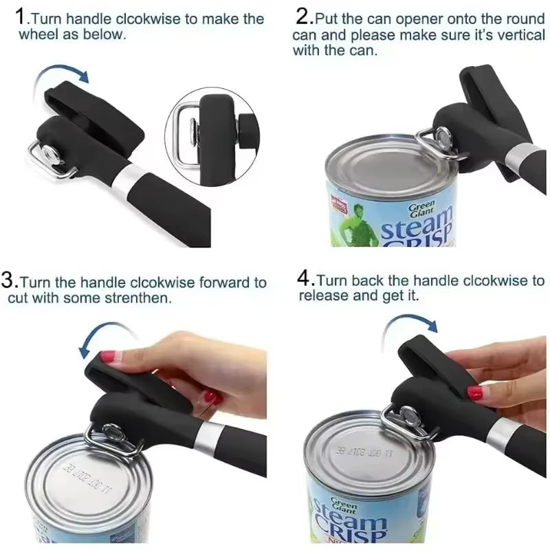 Electric Automatic Can and Jar Opener - Safe, Easy & Powerful Kitchen Gadget
