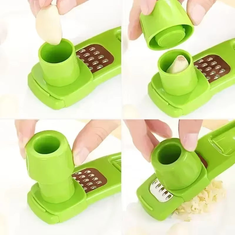 Mini Garlic Grinder - Creative Manual Press for Effortless Garlic Mashing - Essential Kitchen Gadget!