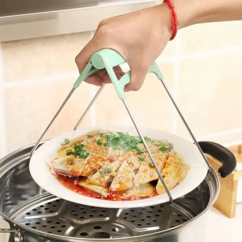 Anti-Scald Hand Clamp - Safe Kitchen Tool for Steaming and Serving Vegetables
