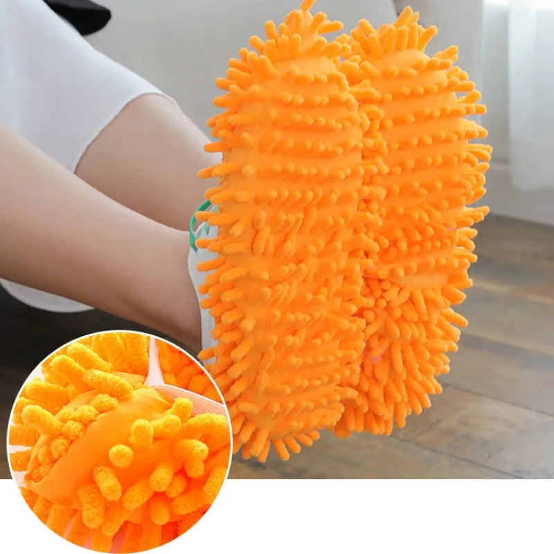 Grazing Slippers: Effortless Dust Cleaning Mop Slippers for Home & Bathroom