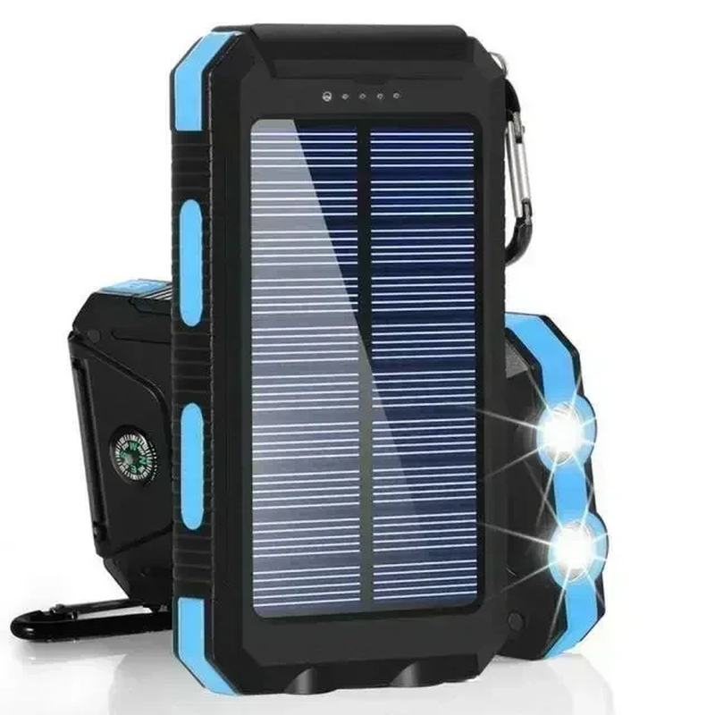 200,000mAh Waterproof Solar Power Bank – Fast Charging External Battery with SOS & Dual USB for iPhone, Samsung & Android
