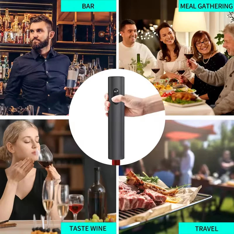 Effortless Electric Wine Bottle Opener - Automatic Corkscrew for Perfectly Uncorked Wine Every Time!