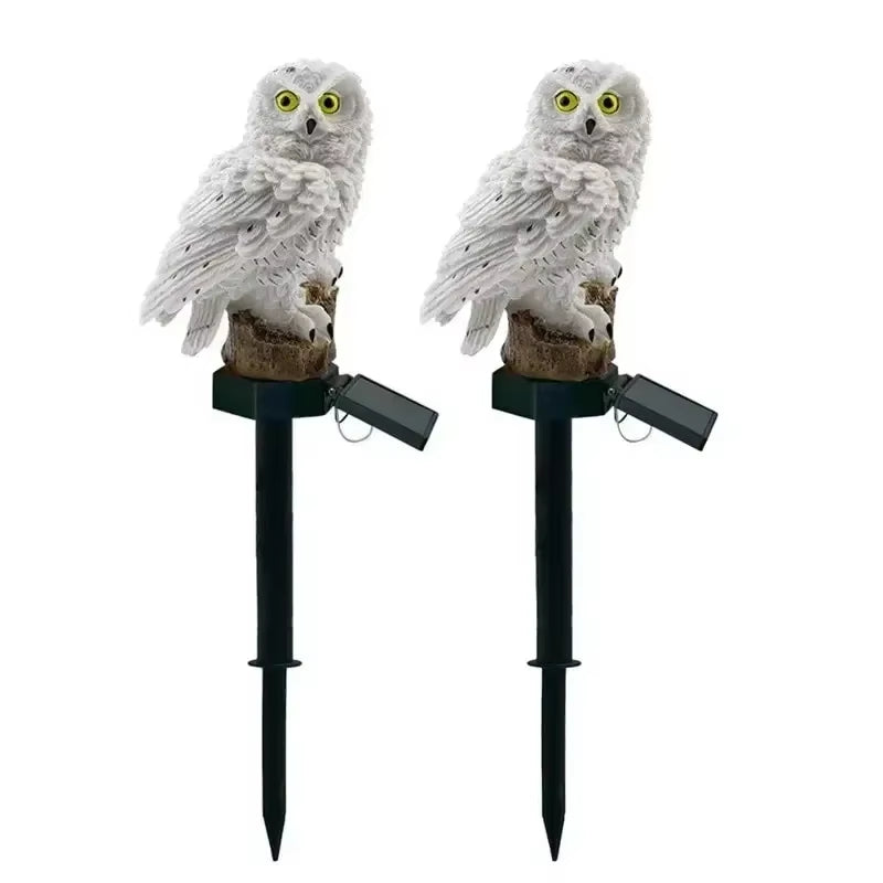 Illuminate Your Garden with Solar Owl LED Lawn Lamp – Waterproof Outdoor Christmas Light Decor
