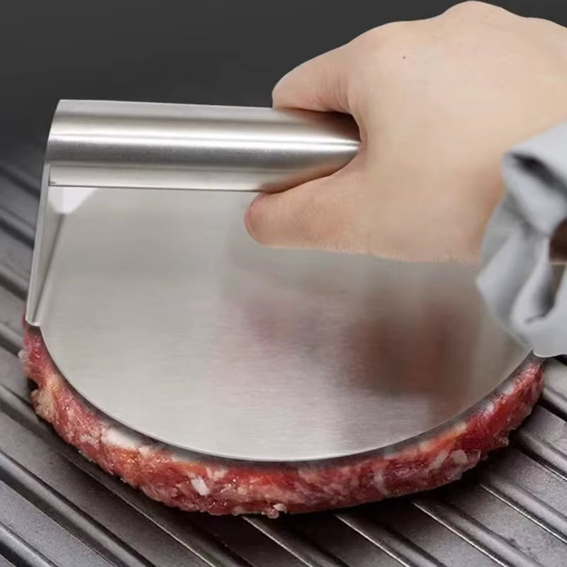Ultimate Stainless Steel Smash Burger Press with Handle - Perfect for Juicy, Restaurant-Quality Burgers at Home!