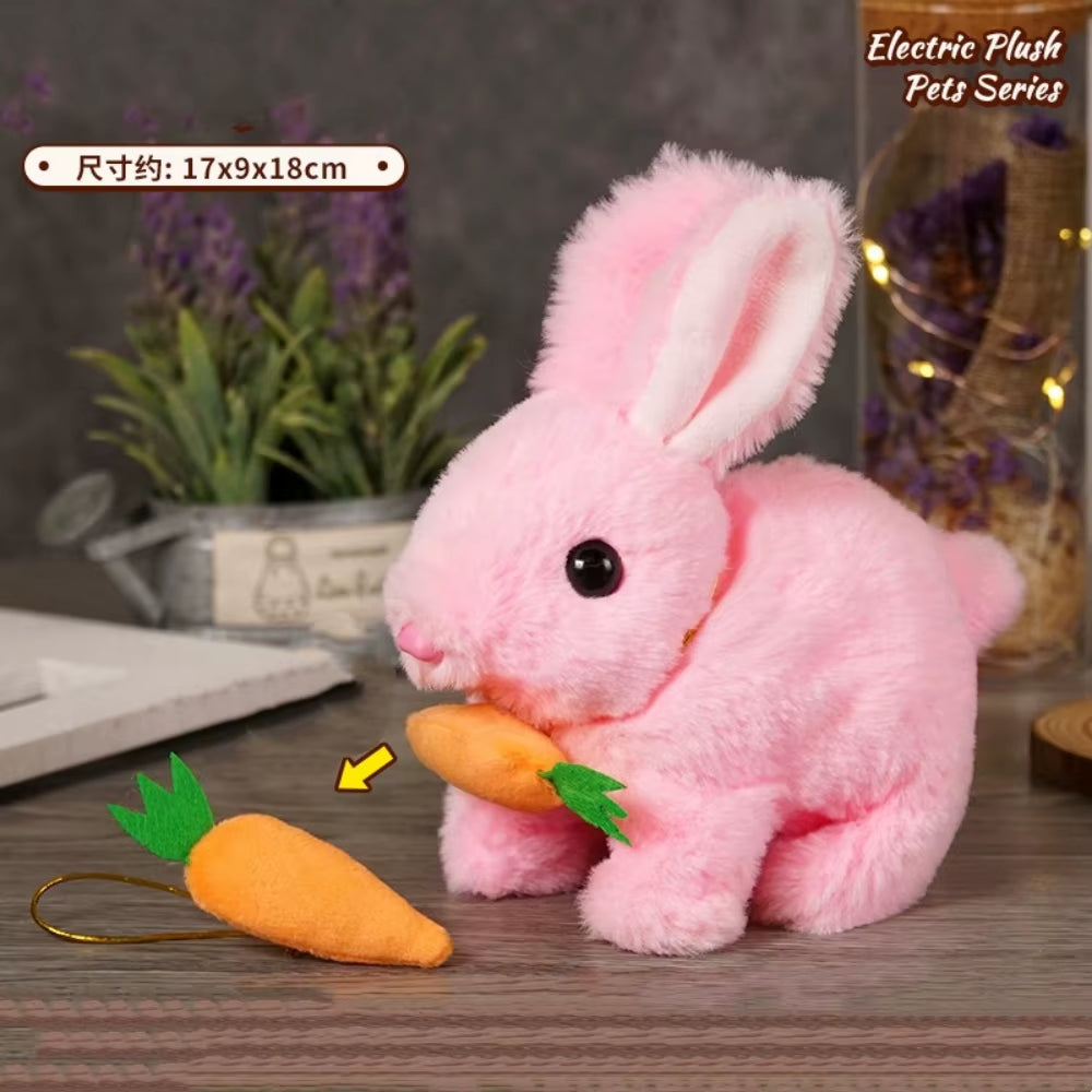 Exciting Interactive Hopping Bunny Toy - Musical Plush Rabbit that Jumps and Shakes Ears - Ideal Easter Gift for Kids!