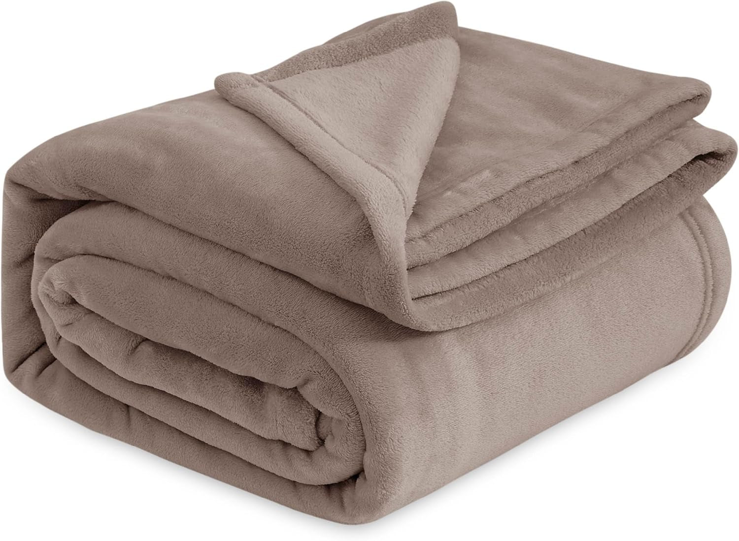 Gentlesoft Brown Fleece Throw Blanket - Ultra-Soft 300GSM Cozy Plush for Couch, Sofa, Bed - Lightweight 50x60 Inches Perfect for Toddlers