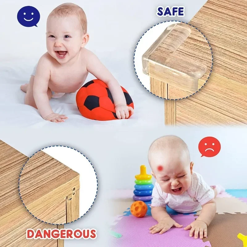Clear Table Corner Protectors – Baby Safety Edge Guards for Furniture