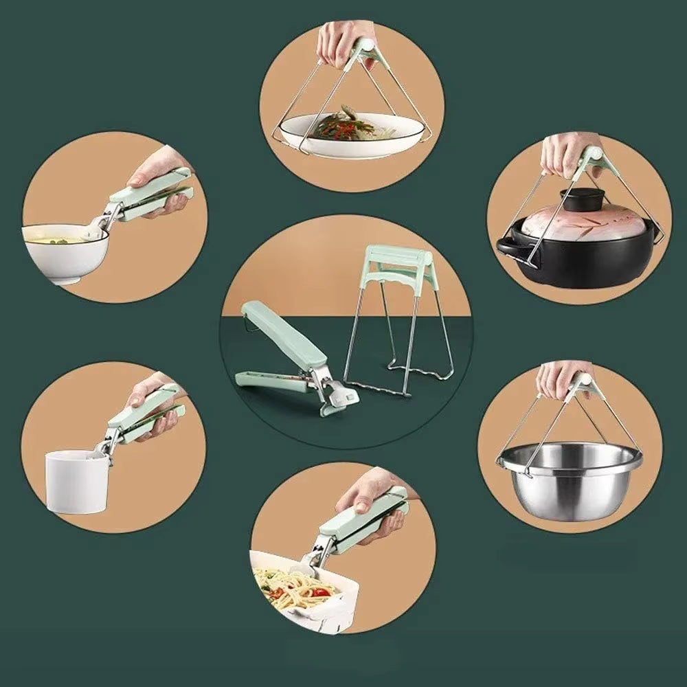 Anti-Scald Hand Clamp - Safe Kitchen Tool for Steaming and Serving Vegetables