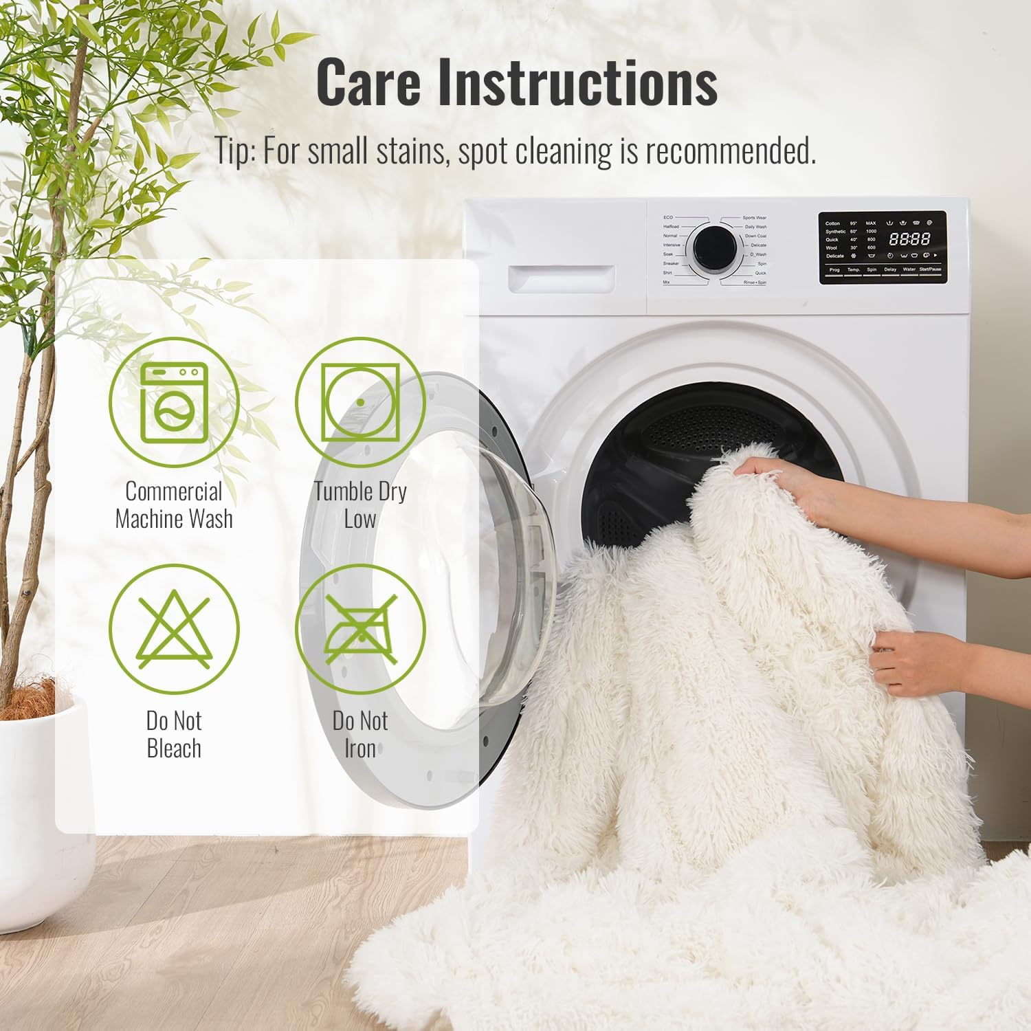 Ultra-Soft 20lbs Faux Fur Weighted Blanket – Shaggy Plush Fleece with Sherpa Reverse