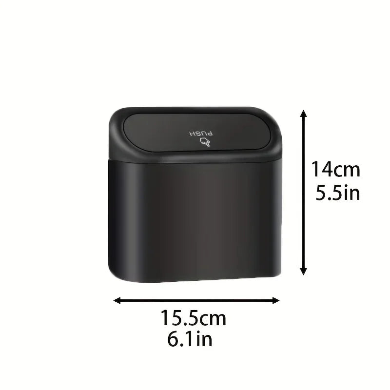 Compact 3-Pack Car Trash Can with Lid - Includes 60 Leak-Proof Garbage Bags for Ultimate Cleanliness on the Go
