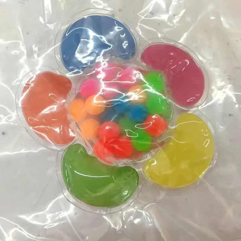 Vibrant Color Sorting Sensory Squeeze Toy - Soft Pinch Pop Fidget Fun for Kids! Perfect Party Gift!