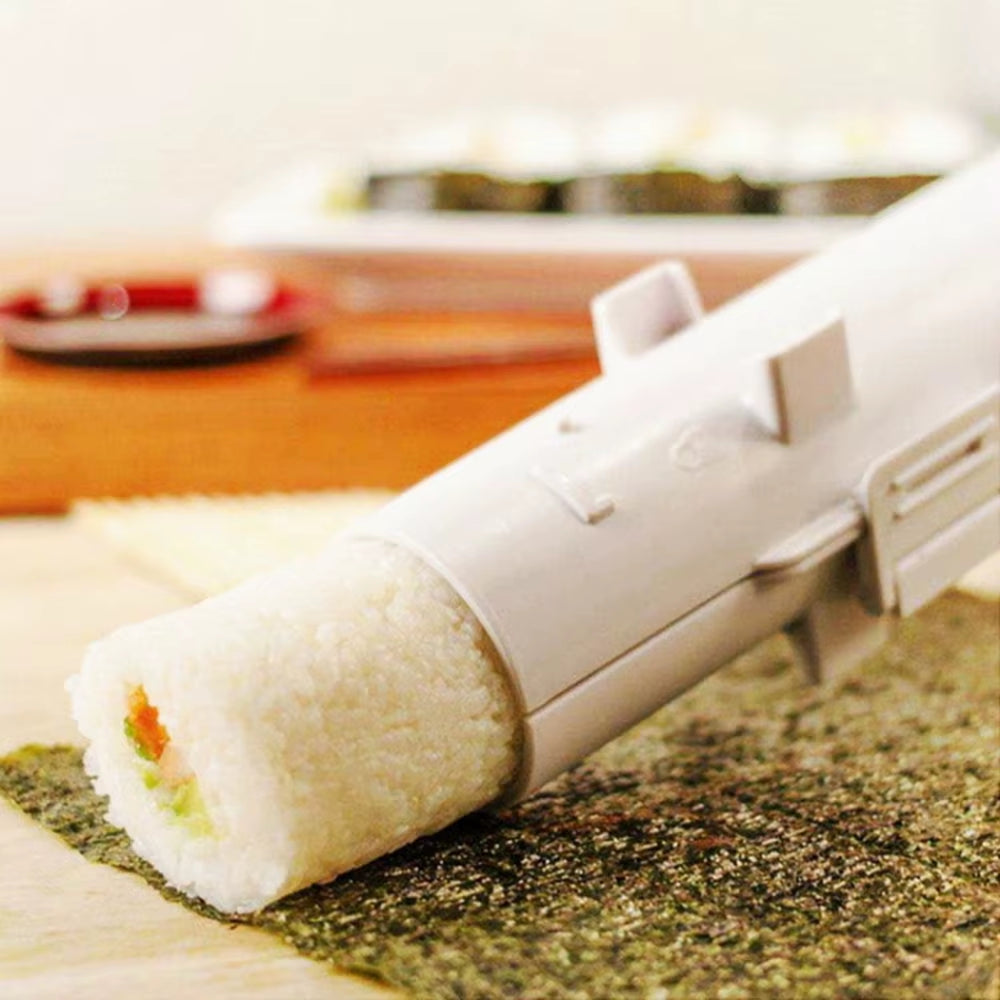Create Perfect Sushi at Home with the Japanese Sushi Bazooka DIY Kit - High-Quality Sushi Mold & Roller Tool!
