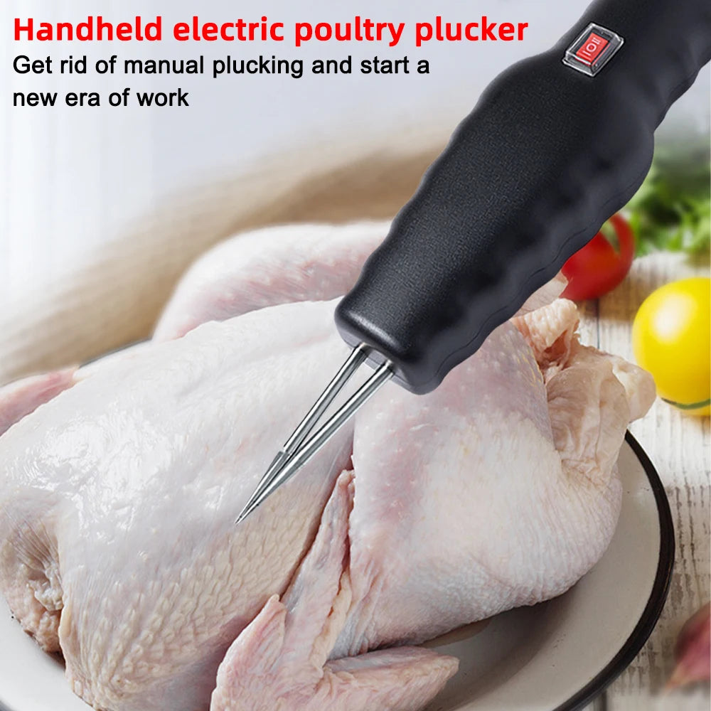 Efficient Poultry Electric Feather Plucker - Quick & Easy Chicken, Duck, and Goose Feather Remover for Farm Use