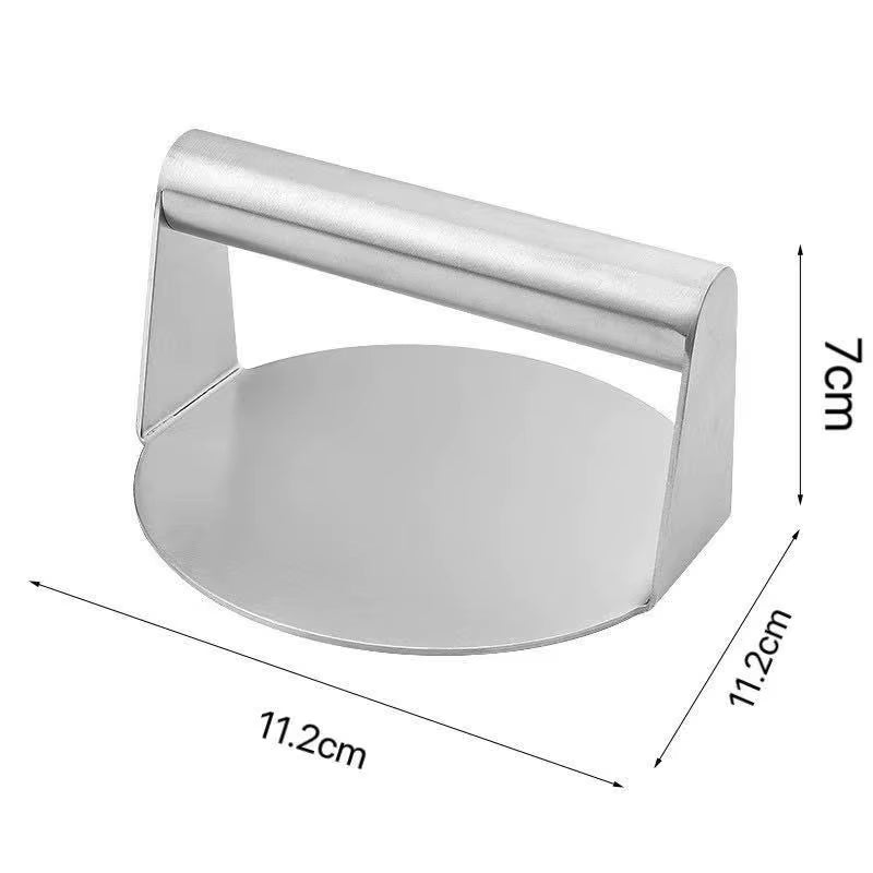 Ultimate Stainless Steel Smash Burger Press with Handle - Perfect for Juicy, Restaurant-Quality Burgers at Home!