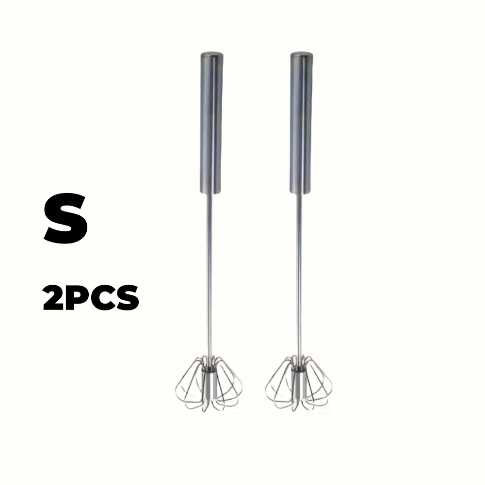 Stainless Steel Semi-Automatic Egg Beater – Durable Kitchen Mixer for Eggs, Cream, and More