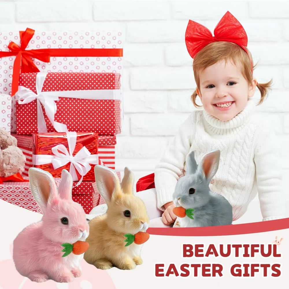 Exciting Interactive Hopping Bunny Toy - Musical Plush Rabbit that Jumps and Shakes Ears - Ideal Easter Gift for Kids!
