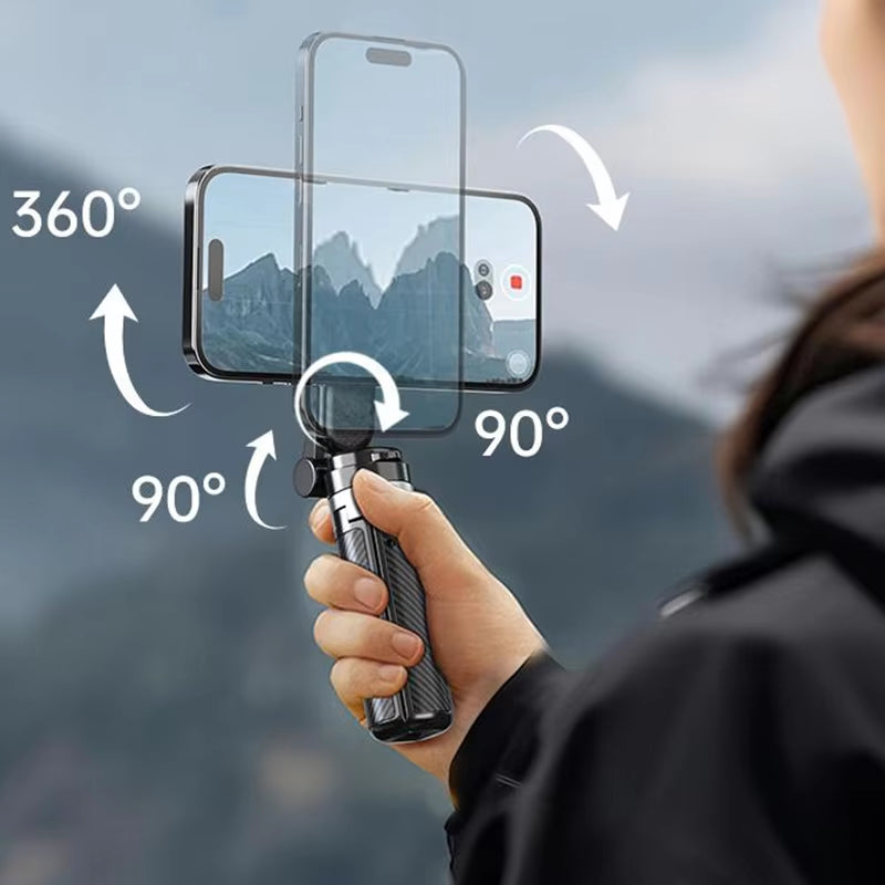 360° Magnetic Bluetooth Selfie Stick & Tripod - Portable Telescopic Holder for Perfect Live Streaming