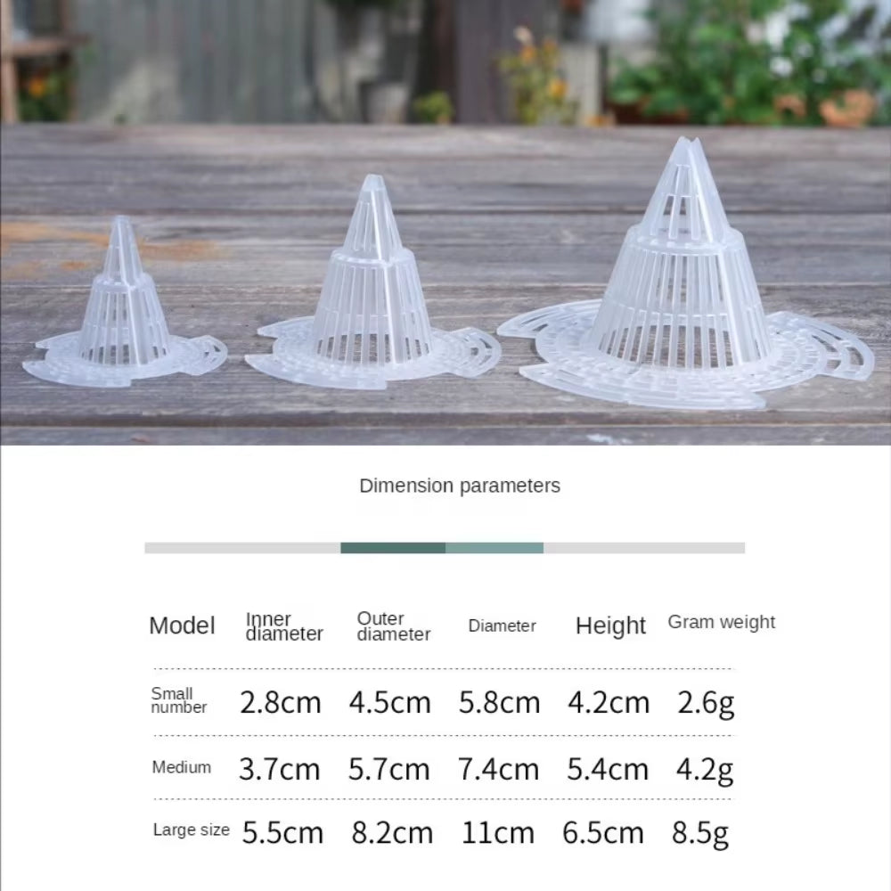 10-Pack Leakproof Flower Pot Mesh Mats - Prevent Soil Loss with Breathable Conical Grids