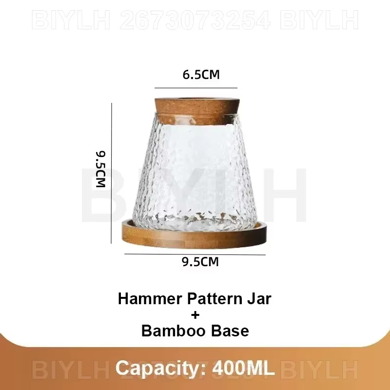 Volcanic Shape Glass Vase with Wooden Cap & Bamboo Base – Unique Hydroponic Flower Pot for Plants