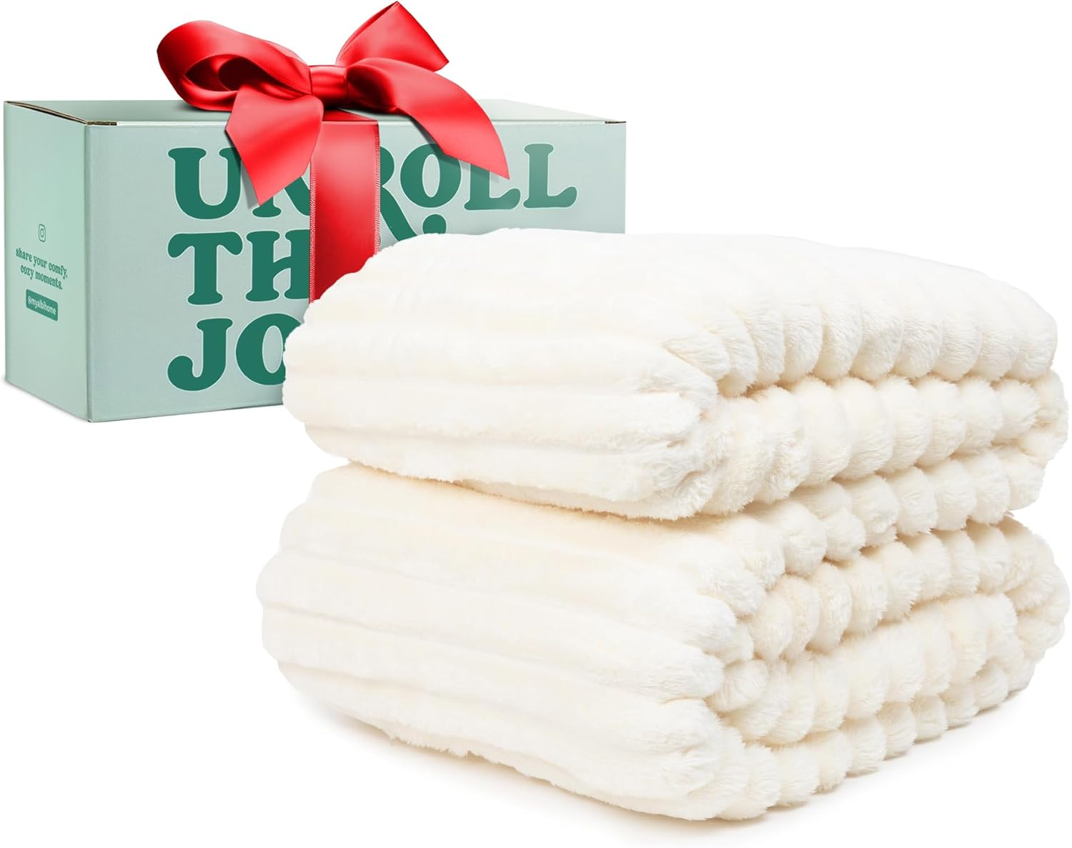 Luxurious Green Plush Throw Blanket – Cozy Soft Throw for Couch, Living Room & Bedroom