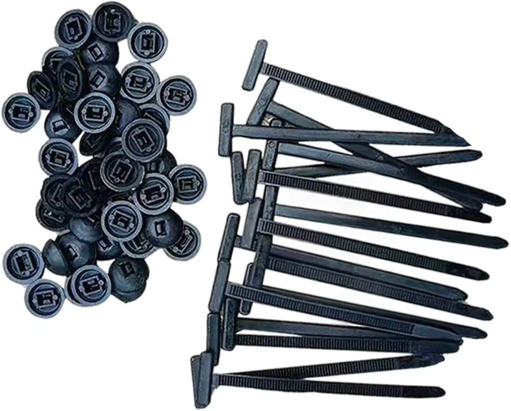 100 Pcs Heavy Duty Self-Locking Nylon Cable Tie Buckles - Versatile Plastic Zip Ties for All Your Organization Needs