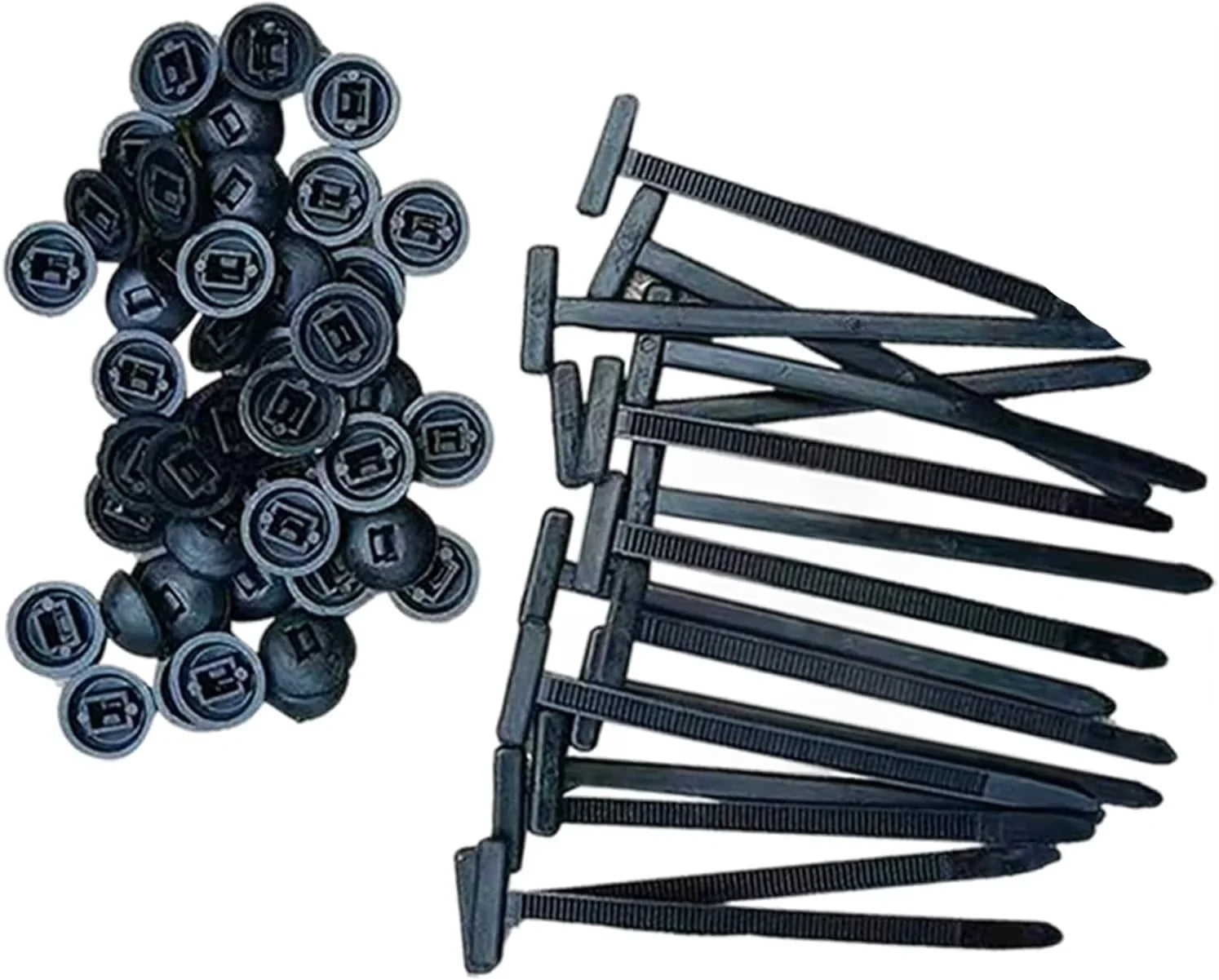 100 Pcs Heavy Duty Self-Locking Nylon Cable Tie Buckles - Versatile Plastic Zip Ties for All Your Organization Needs