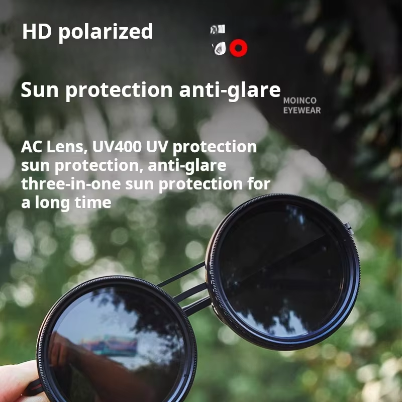 Premium 9-Level Adjustable ND Fishing Sunglasses – UV400 Polarized Outdoor Eyewear with TAC Lenses & Stylish Protective Case