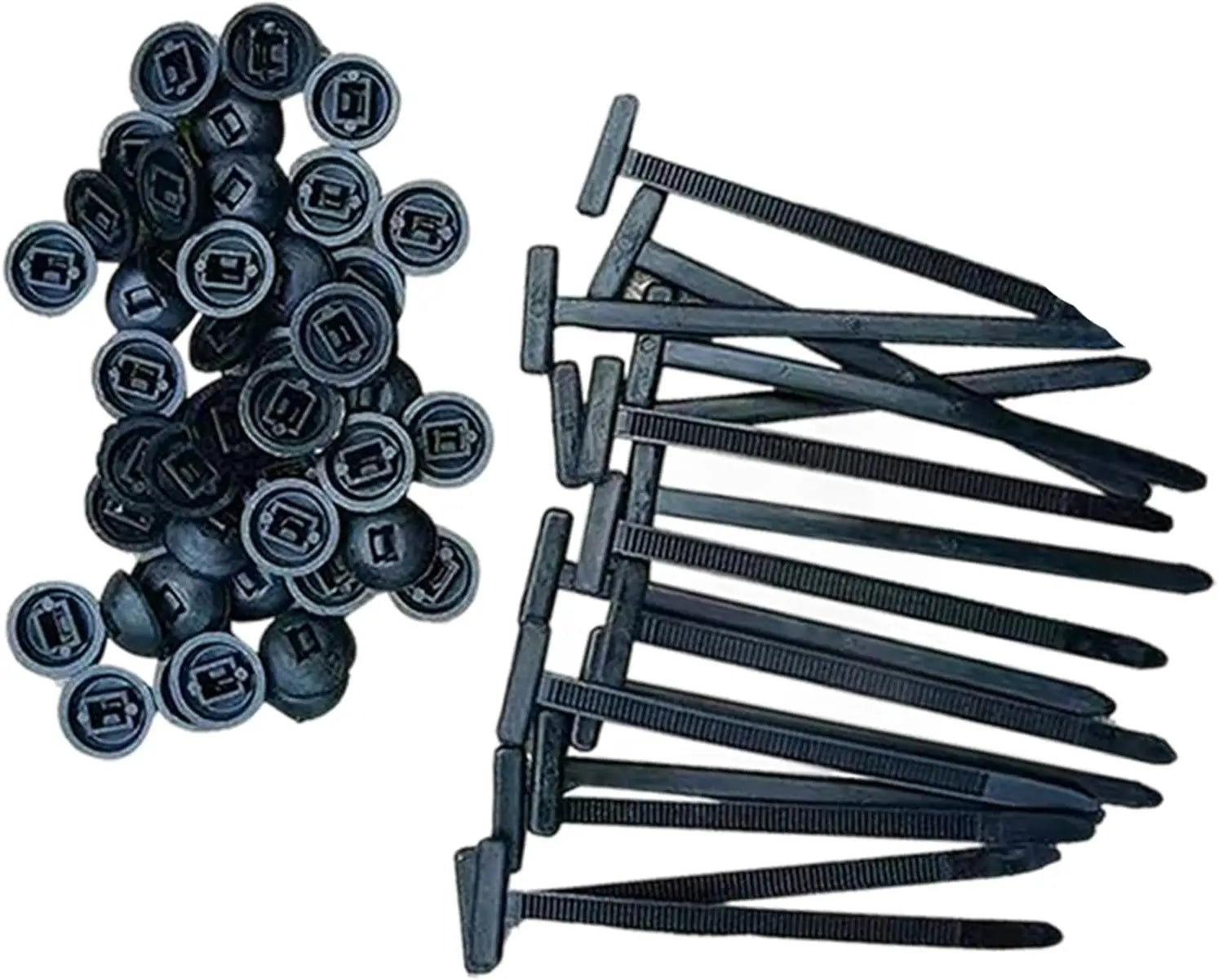 100 Pcs Heavy Duty Self-Locking Nylon Cable Tie Buckles - Versatile Plastic Zip Ties for All Your Organization Needs