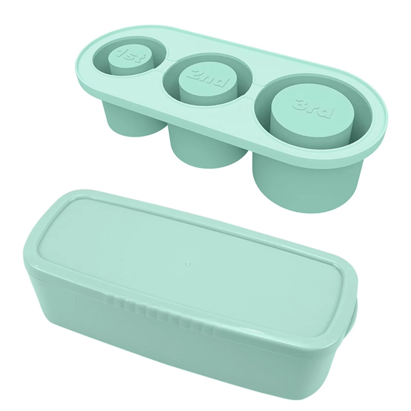 Versatile Silicone Ice Cube Molds with Lid for 30/40 Oz Tumbler Cups - Effortless Ice Maker & Easy Release Tray