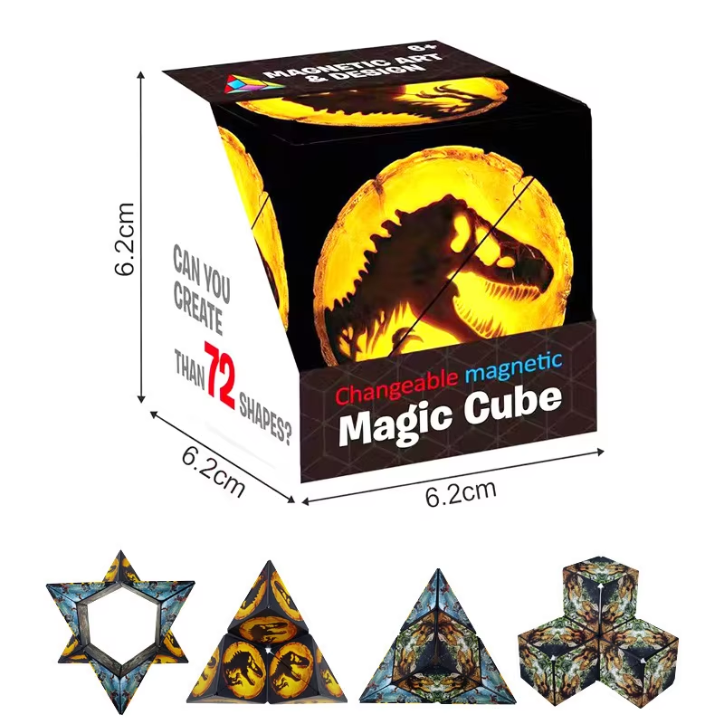 Creative Infinite Cube Magnetic Magic Puzzle – Anti-Stress 3D Flip Cubic Toy for Kids & Adults