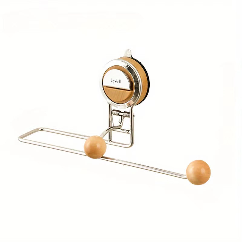 Sleek Non-Drilling Stainless Steel Suction Cup Paper Towel Holder for Effortless Kitchen Organization