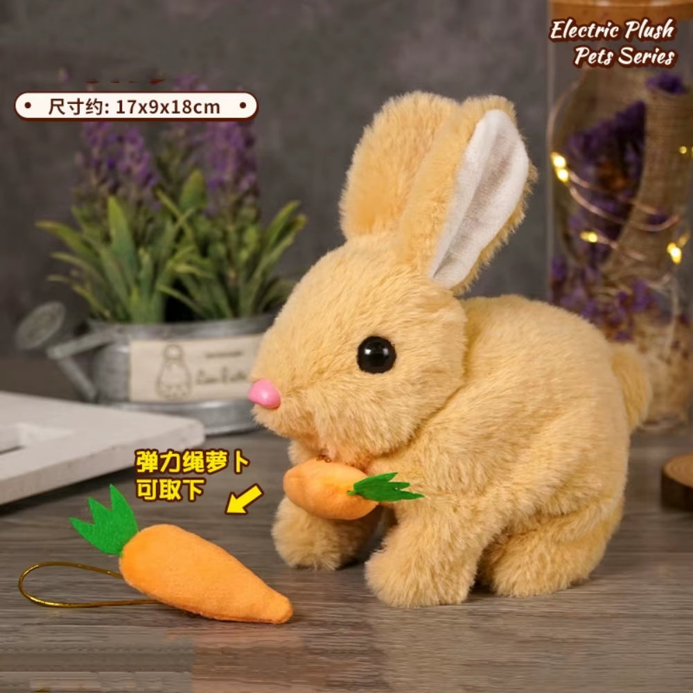 Exciting Interactive Hopping Bunny Toy - Musical Plush Rabbit that Jumps and Shakes Ears - Ideal Easter Gift for Kids!