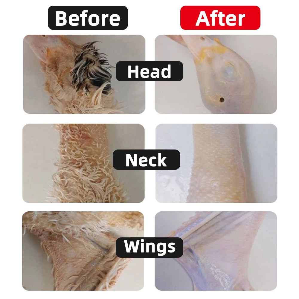 Efficient Poultry Electric Feather Plucker - Quick & Easy Chicken, Duck, and Goose Feather Remover for Farm Use