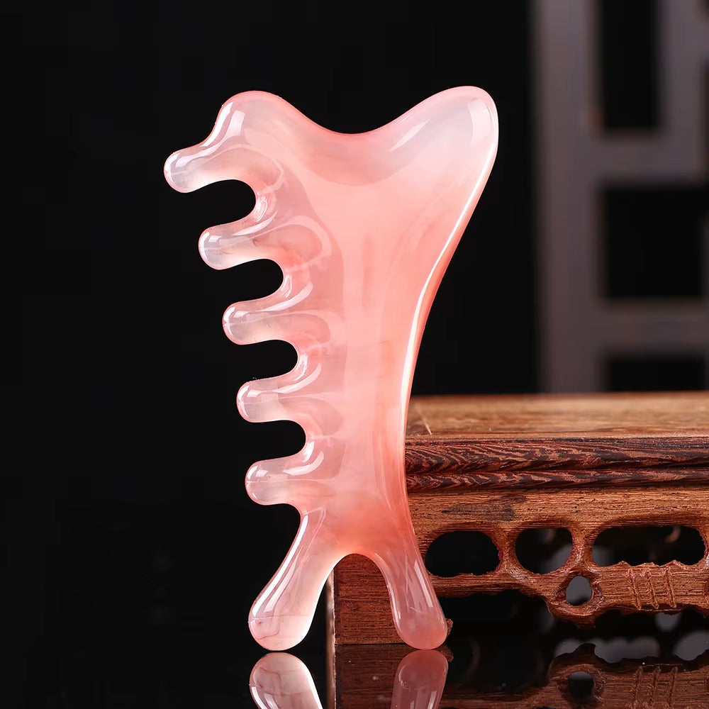 4-in-1 Head Massage Comb - Meridian Scalp & Face Unblocking Guasha Tool