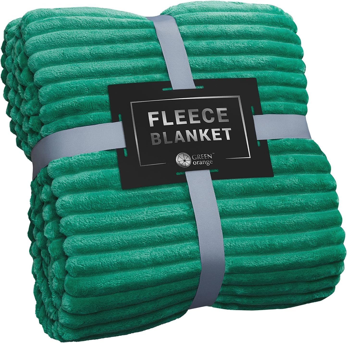 Luxurious Green Plush Throw Blanket – Cozy Soft Throw for Couch, Living Room & Bedroom