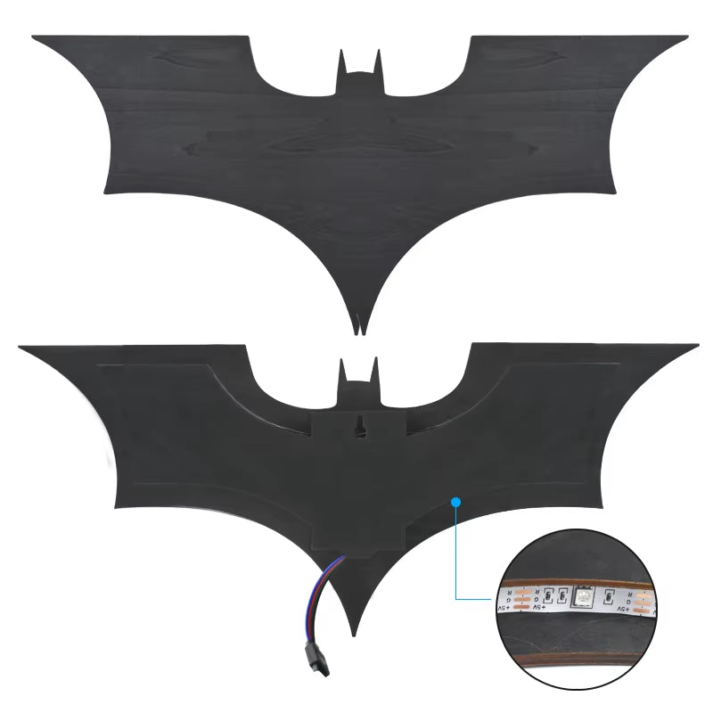 Enchanting 3D RGB Bat Wall Lamp - Remote-Controlled LED Decor for Bedroom, Living Room, and More!
