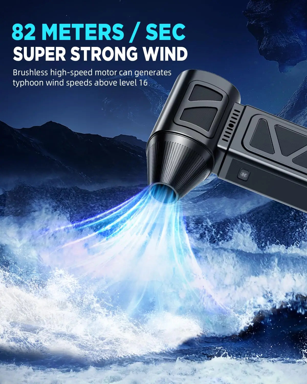 High-Speed 130,000 RPM Mini Turbo Jet Blower - Powerful Handheld Air Duster Fan