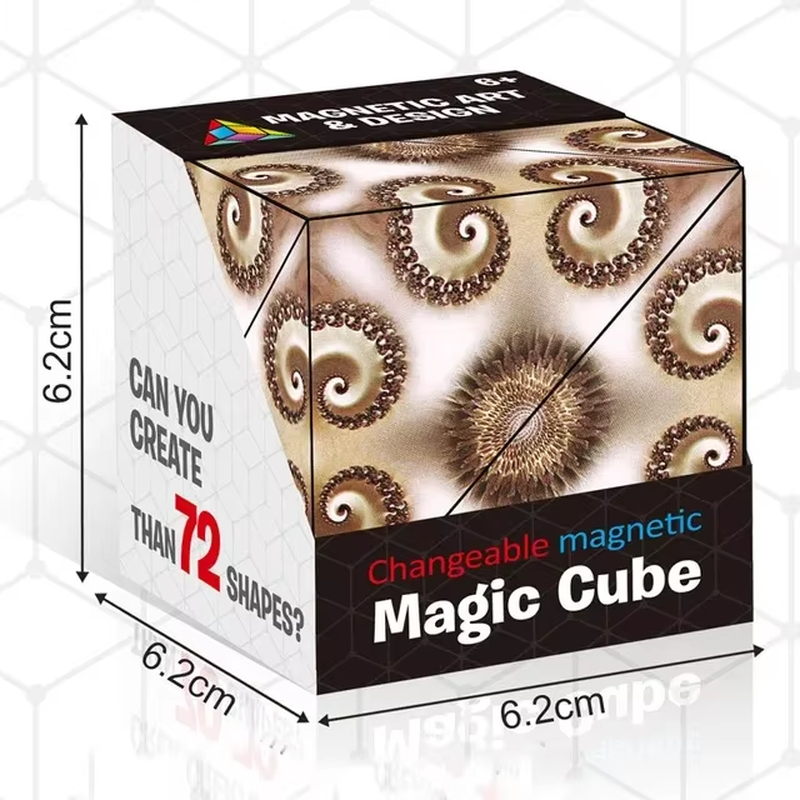 Creative Infinite Cube Magnetic Magic Puzzle – Anti-Stress 3D Flip Cubic Toy for Kids & Adults