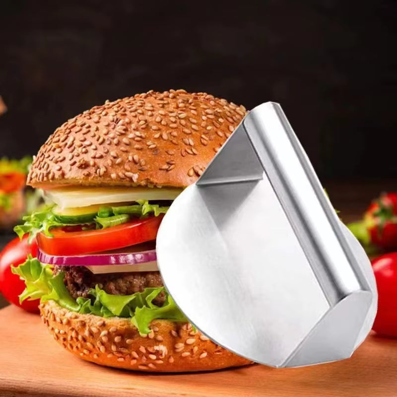 Ultimate Stainless Steel Smash Burger Press with Handle - Perfect for Juicy, Restaurant-Quality Burgers at Home!