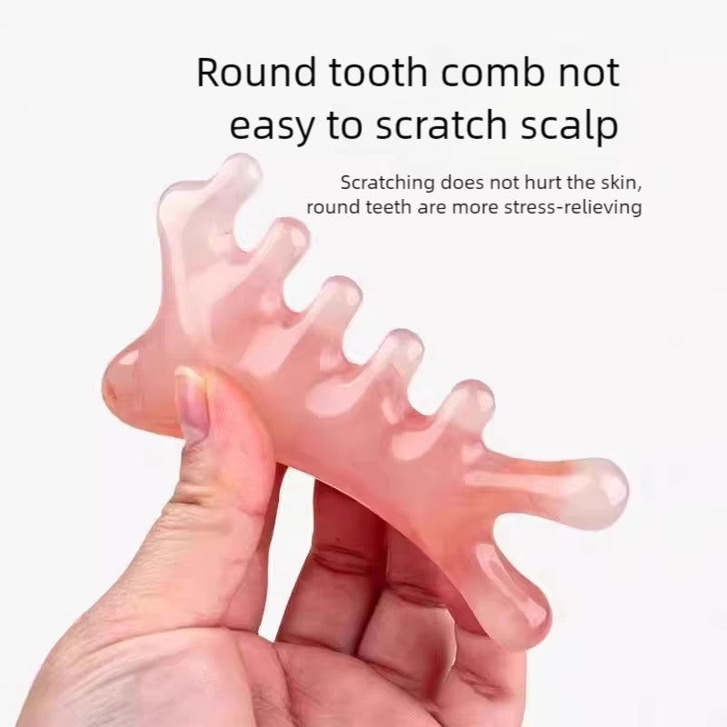 4-in-1 Head Massage Comb - Meridian Scalp & Face Unblocking Guasha Tool