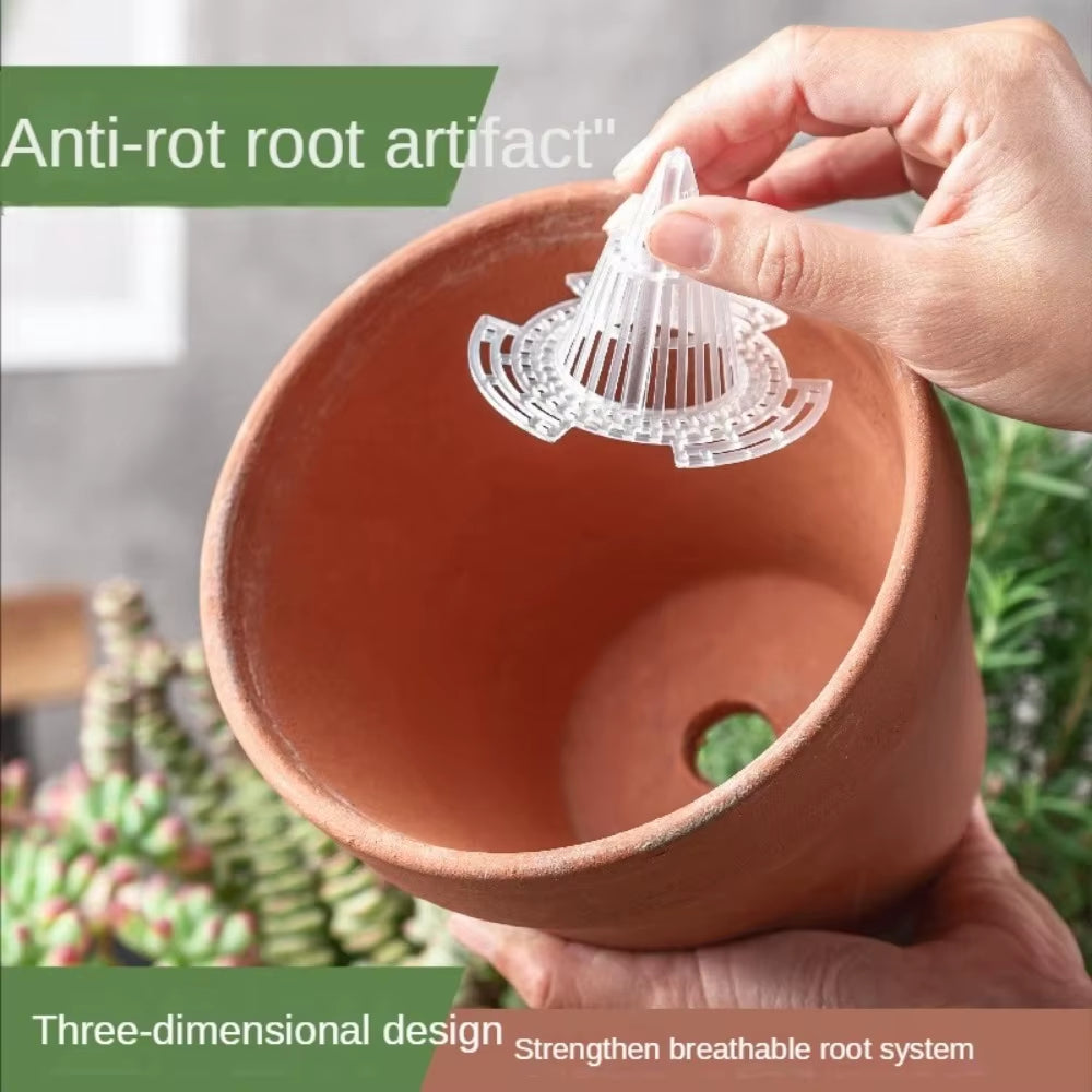 10-Pack Leakproof Flower Pot Mesh Mats - Prevent Soil Loss with Breathable Conical Grids